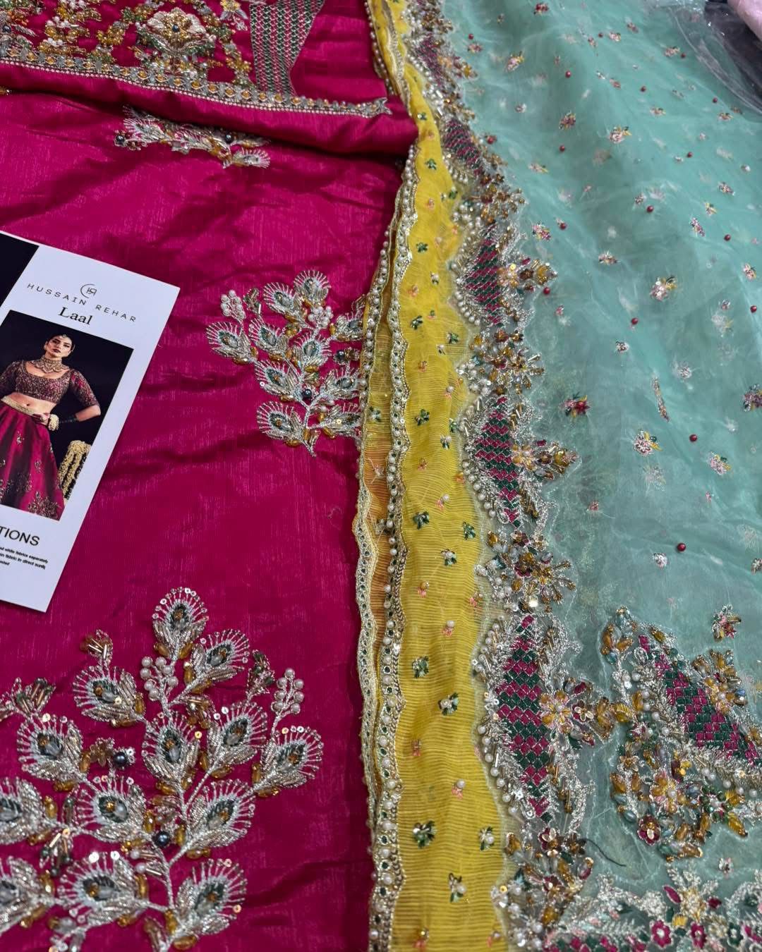 Hussain Rehar Laal style dupatta detail reference