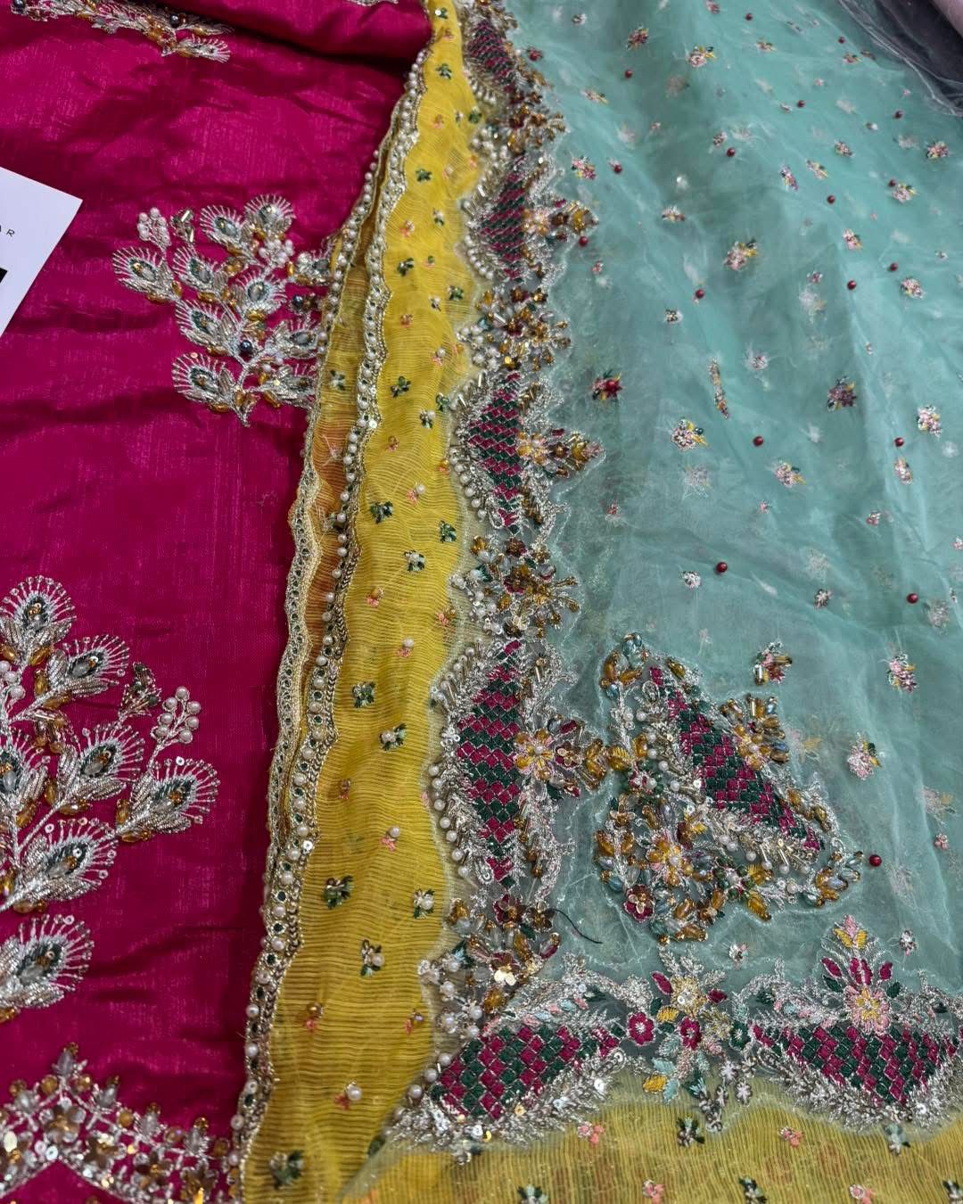 Hussain Rehar Laal style lehenga detail reference