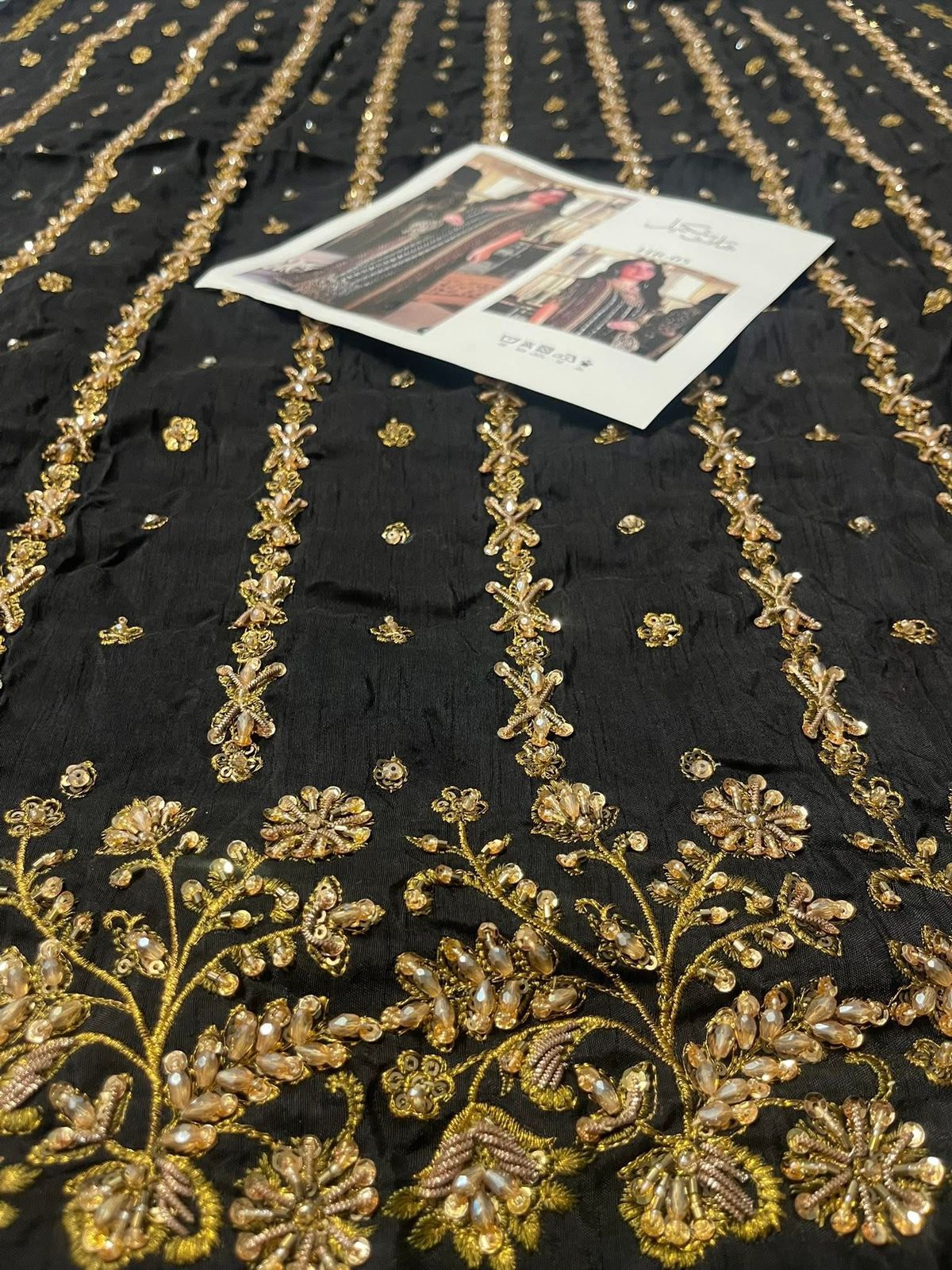 Haris Shakeel – Zainab Style, fabric and embroidery detail 1