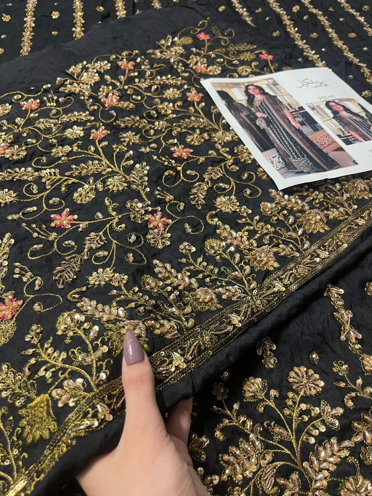 Haris Shakeel – Zainab Style, fabric and embroidery detail 5