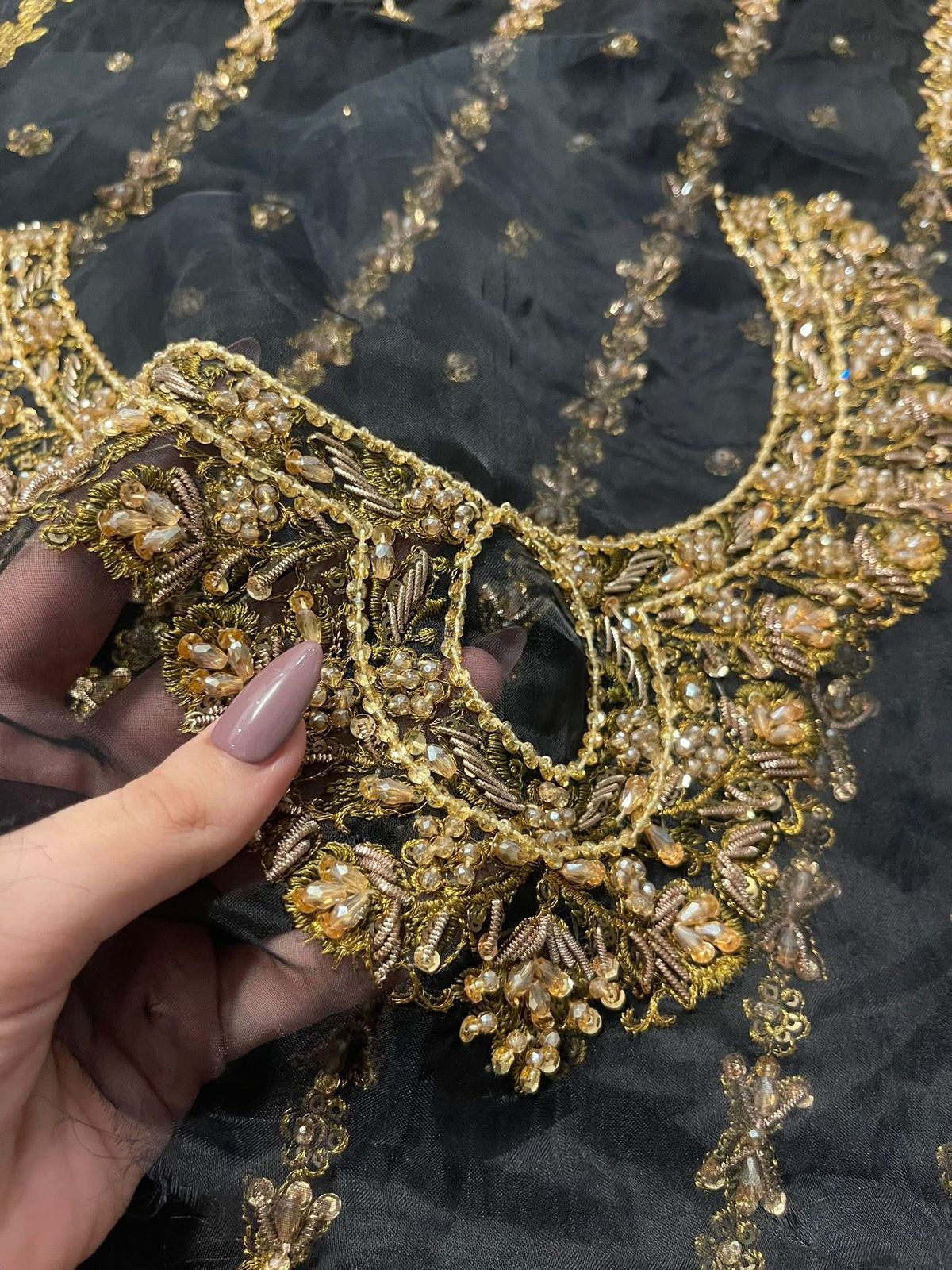 Haris Shakeel – Zainab Style, fabric and embroidery detail 6