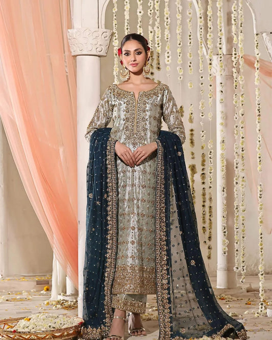 Haris Shakeel – Mahnoor Style, 4 Piece — Mairaz reproduction, product view 1 of 17