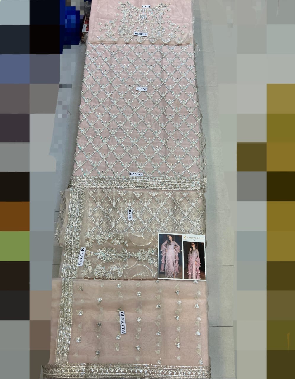 Kanwal Malik Lara Style — Mairaz Lilac Three-Piece Suit