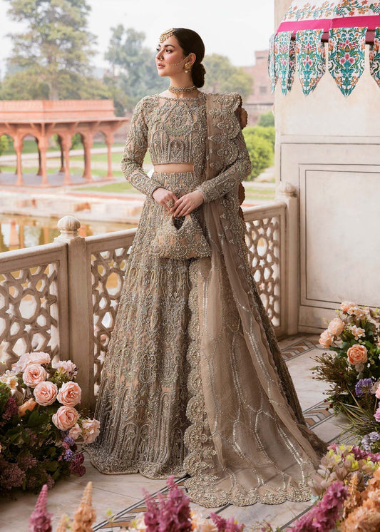 Kanwal Malik Zaina Style — Mairaz Gold Lehenga