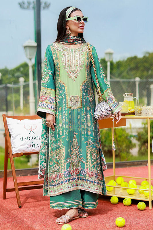 Ansab Jahangir Zartasha Style — Mairaz Green Three-Piece Suit
