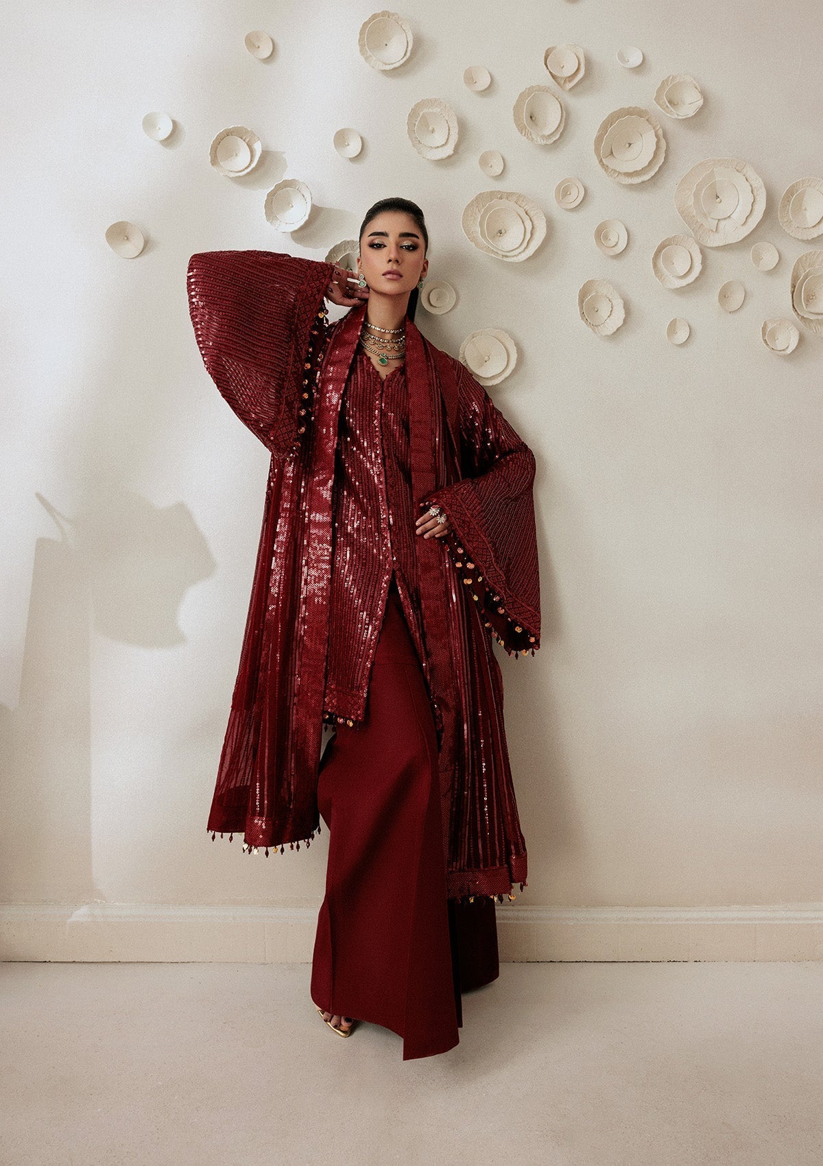 Aik Atelier Aikshaam Look 08 Style — Mairaz Three-Piece Suit