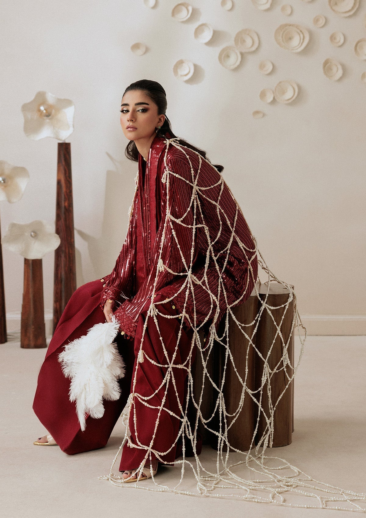 Aik Atelier Aikshaam Look 08 Style — Mairaz Three-Piece Suit