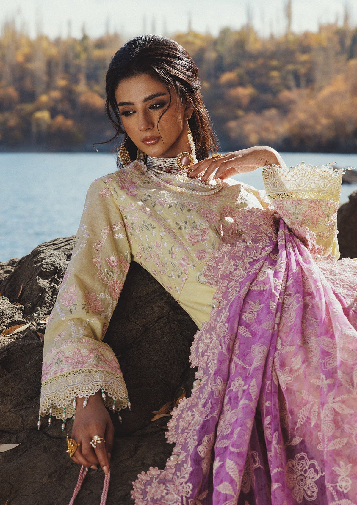 Aik Atelier Vol. 1 Look 03 Style — Mairaz Lawn Suit