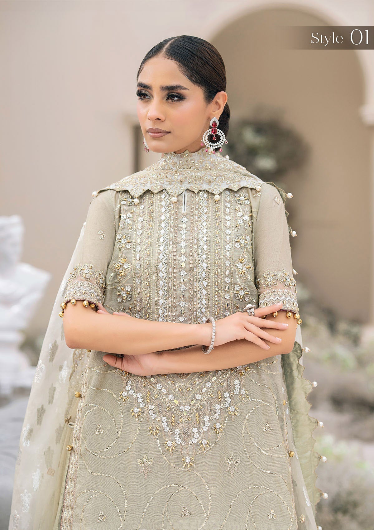 Aik Atelier Wedding Festive Look 04 Style — Mairaz Three-Piece Suit