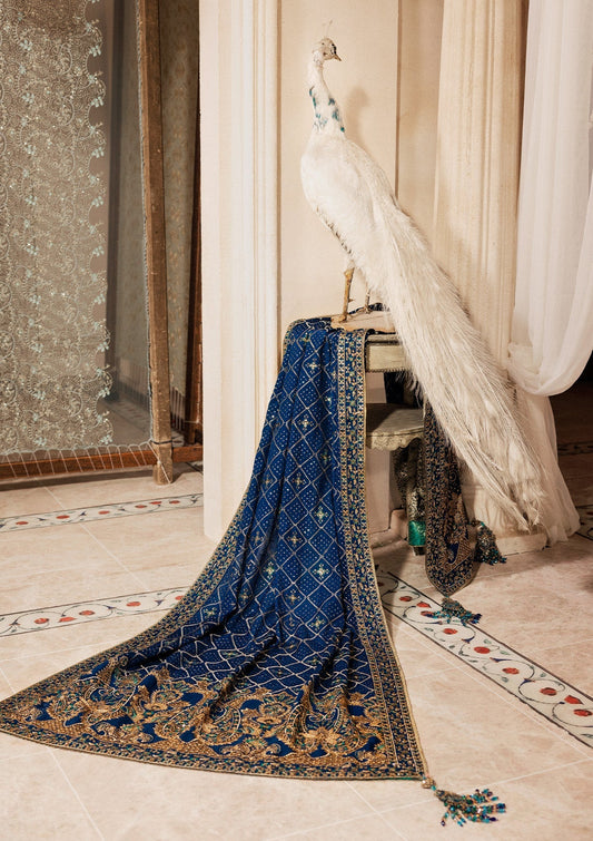 Aik Atelier Style — Mairaz Royal Blue Shawl