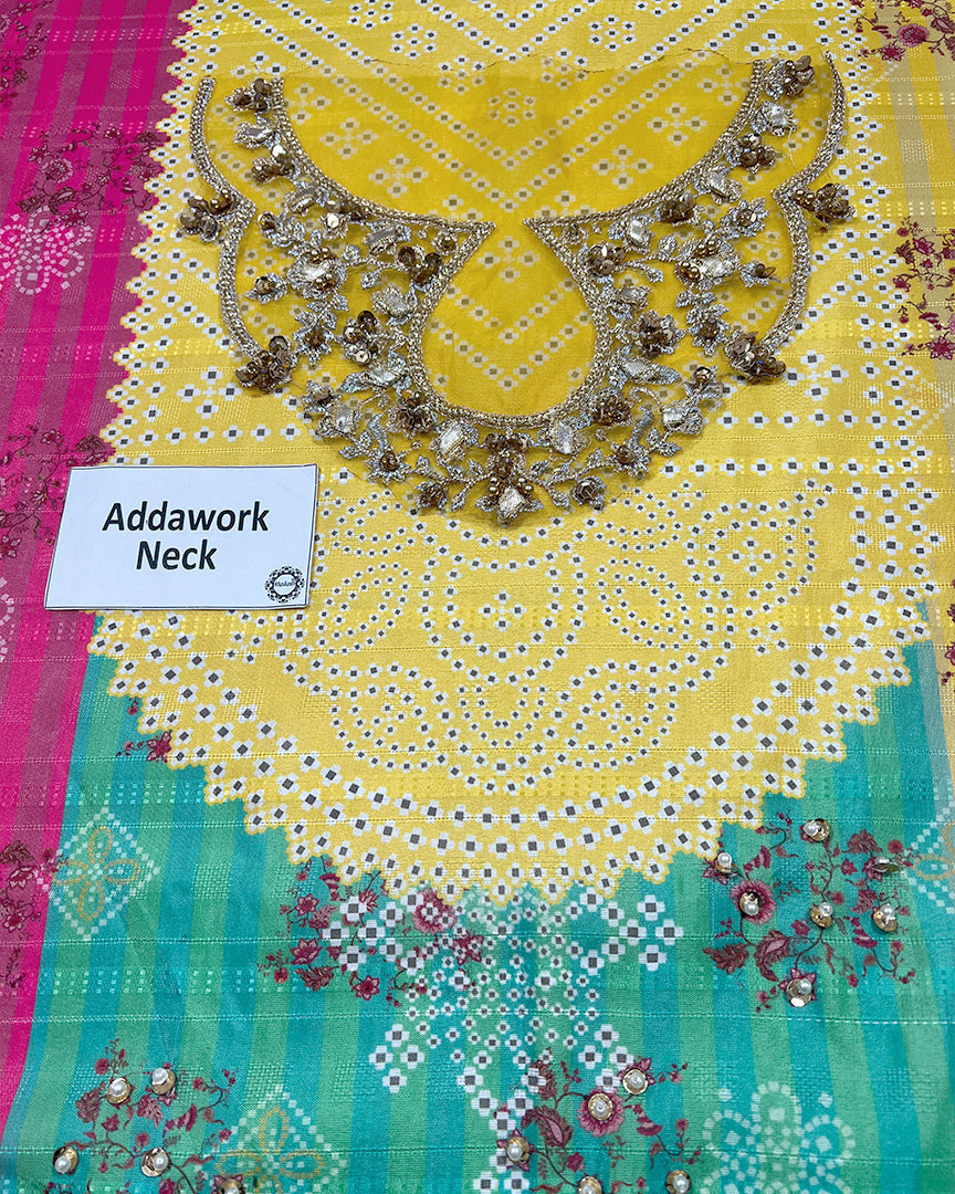 Ansab Jahangir Elif Style addawork neckline panel