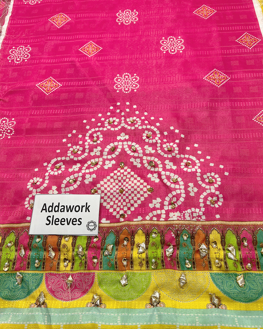 Ansab Jahangir Elif Style addawork sleeves detail