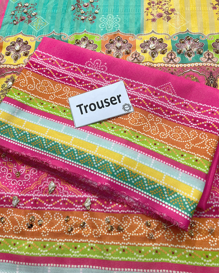 Ansab Jahangir Elif Style trouser fabric detail