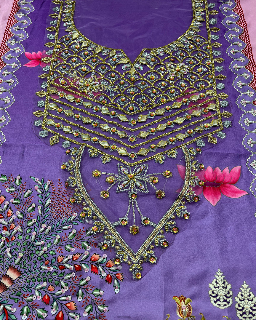Ansab Jehangir Sunehri style design reference — neckline work