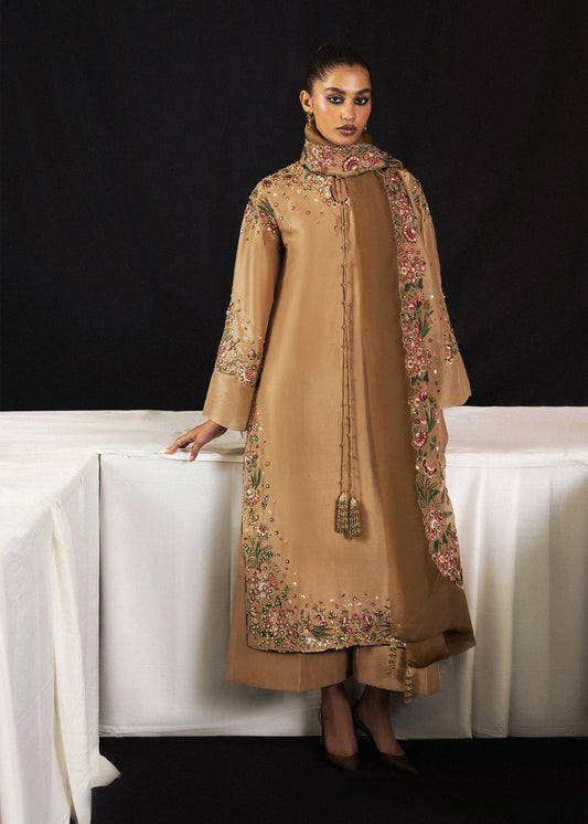 Hussain Rehar Aurelia style gold embroidered formal – product view 1