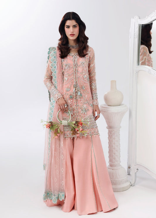 Rose Dust Style — Mairaz Peach Pink Three-Piece Suit