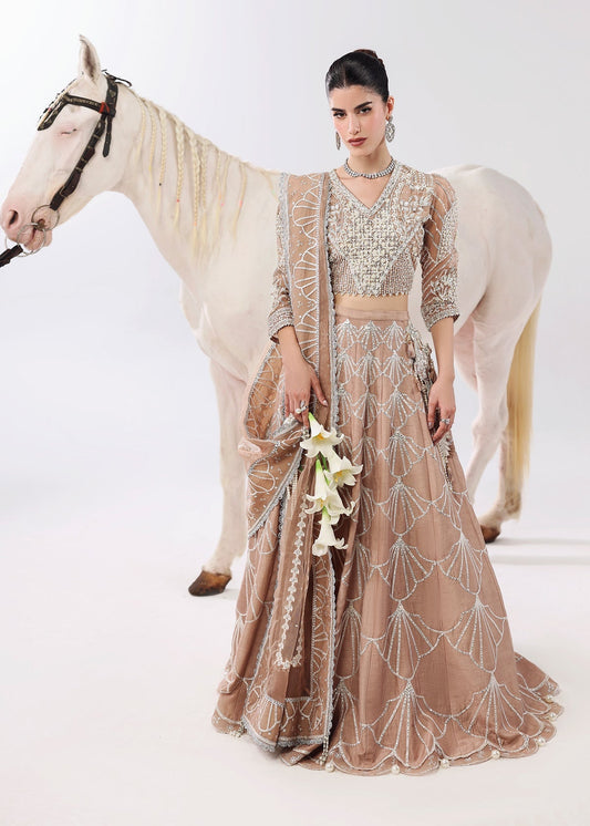 Silk Whisper Style — Mairaz Mocca Moose Lehenga