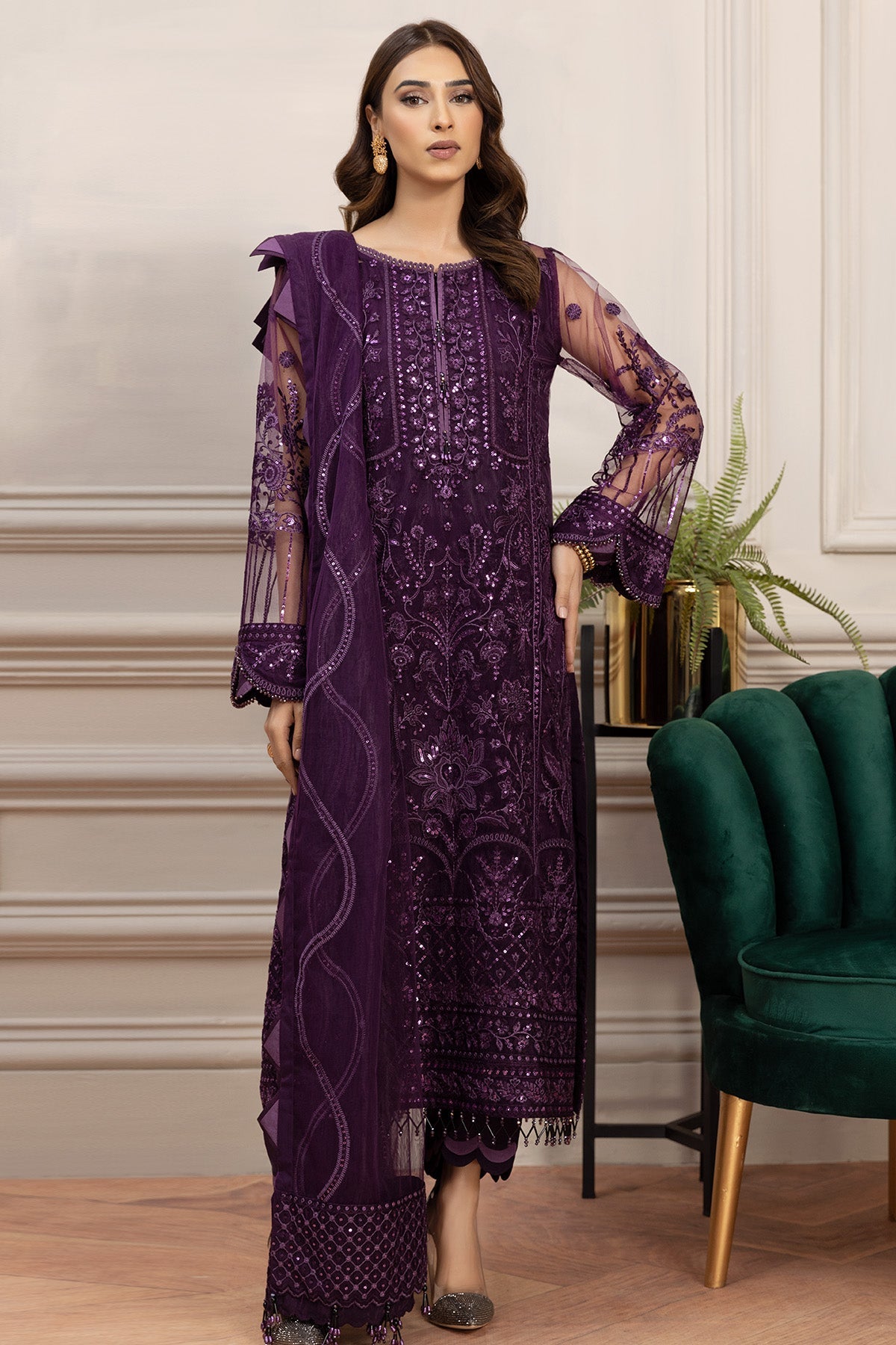 Farasha Damsel Style — Mairaz Three-Piece Suit