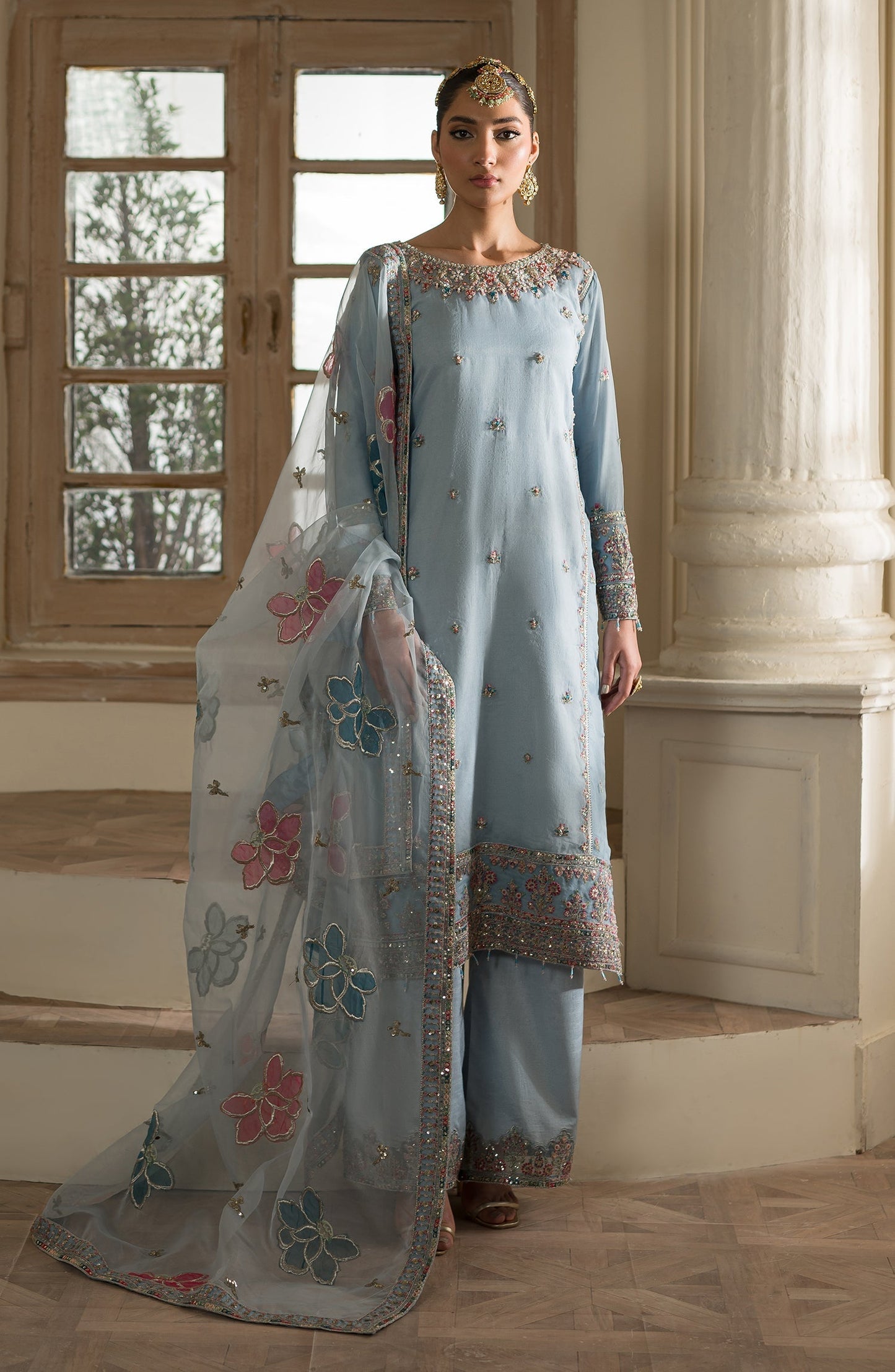 Eman Adeel Esra Style — Mairaz Three-Piece Suit