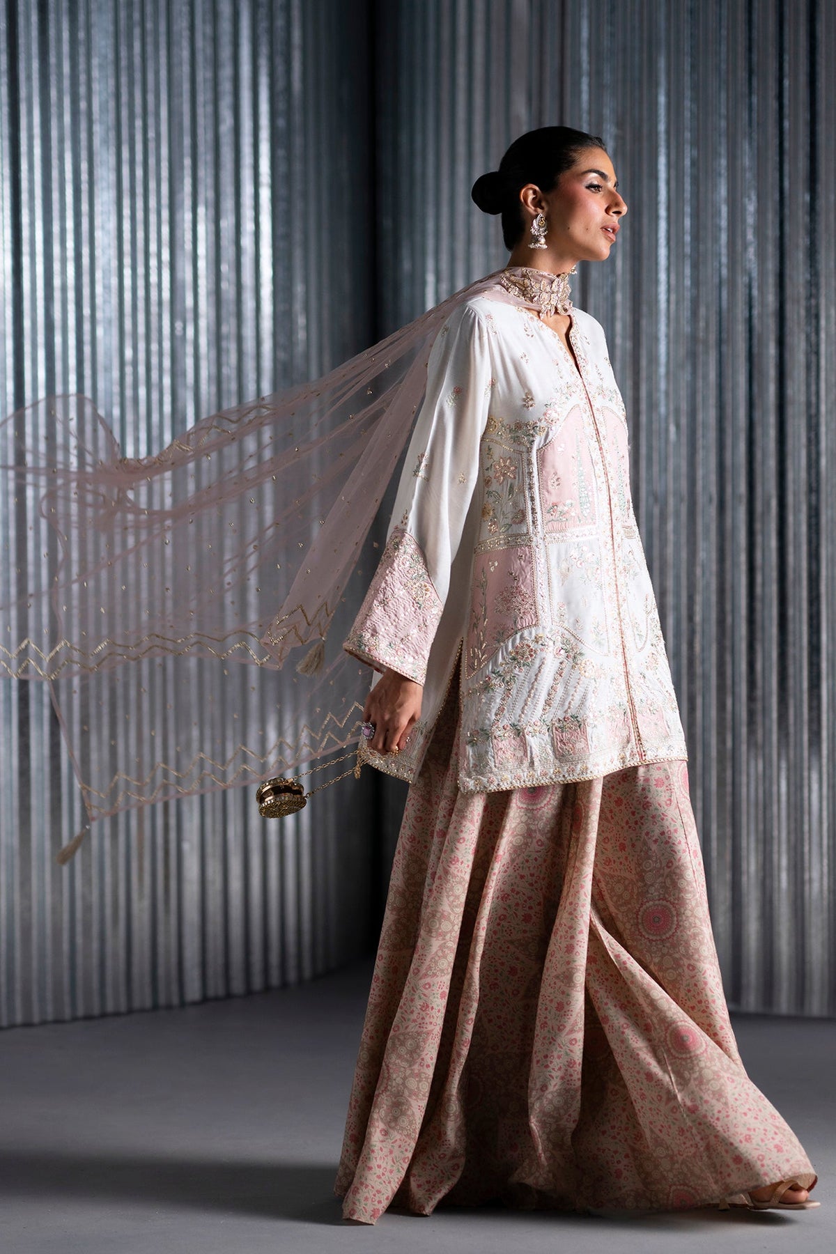 Ethnc Vanilla Ice embroidered sharara style alternate view