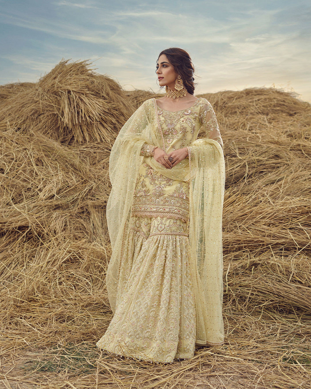 Faiza Saqlain Famya Style — Mairaz Gharara
