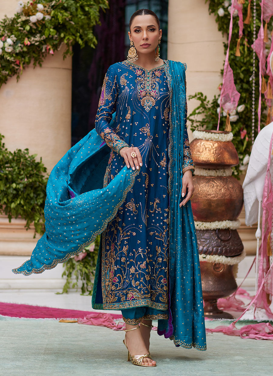 Farah Talib Aziz Nihal Teal style reference image 1