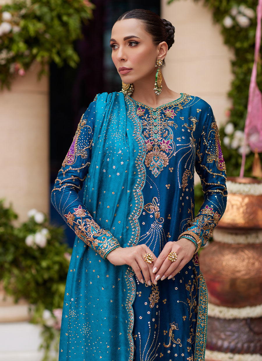 Farah Talib Aziz Nihal Teal style reference image 2