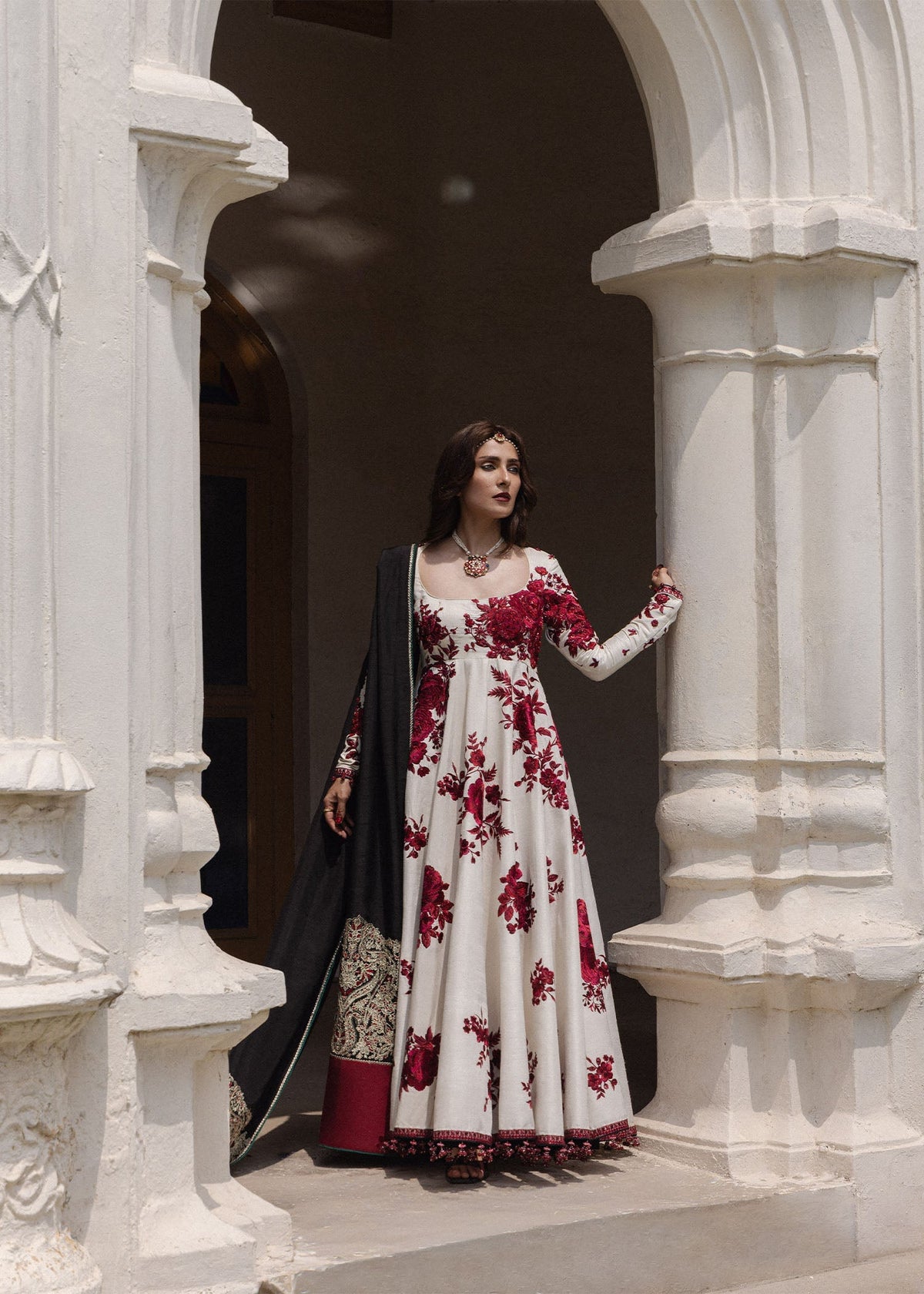 Hussain Rehar Gulnar style — Mairaz reproduction, full outfit view