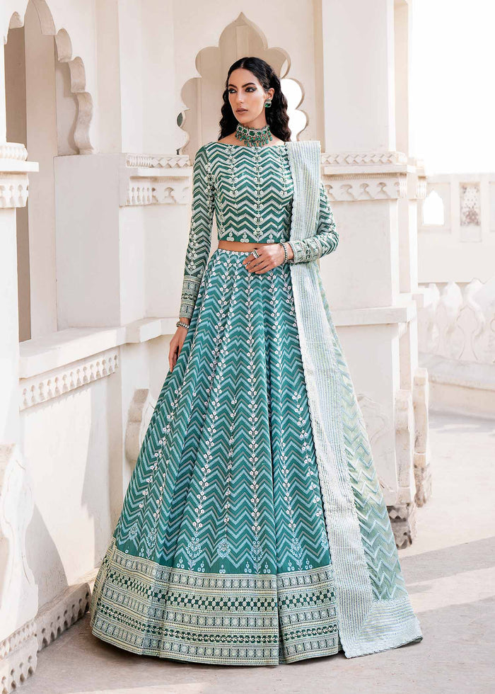 Akbar Aslam Gulrukh U-1516 Style — Mairaz Lehenga