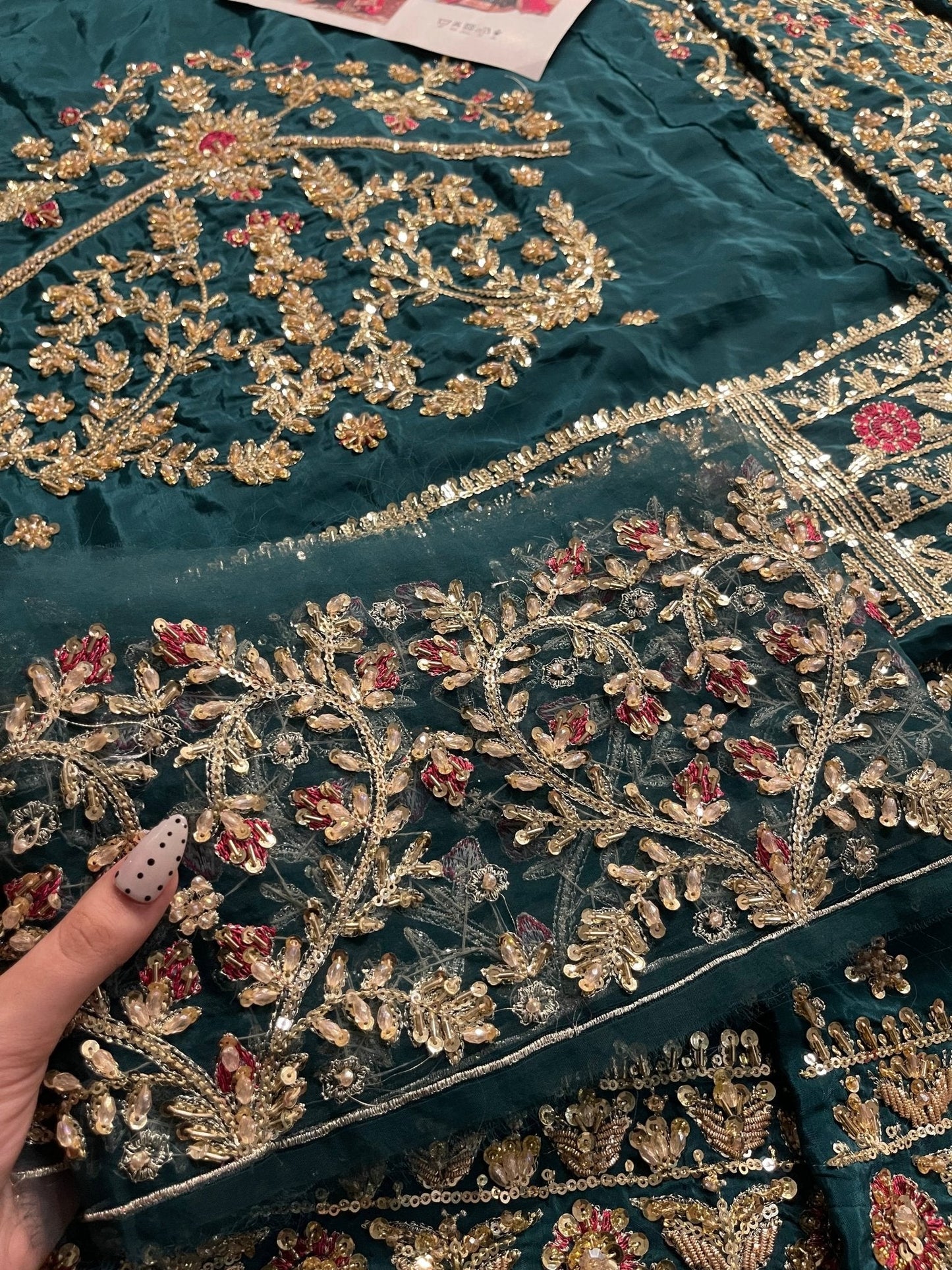 Haris Shakeel – Aimen Style, embroidery and fabric detail 9