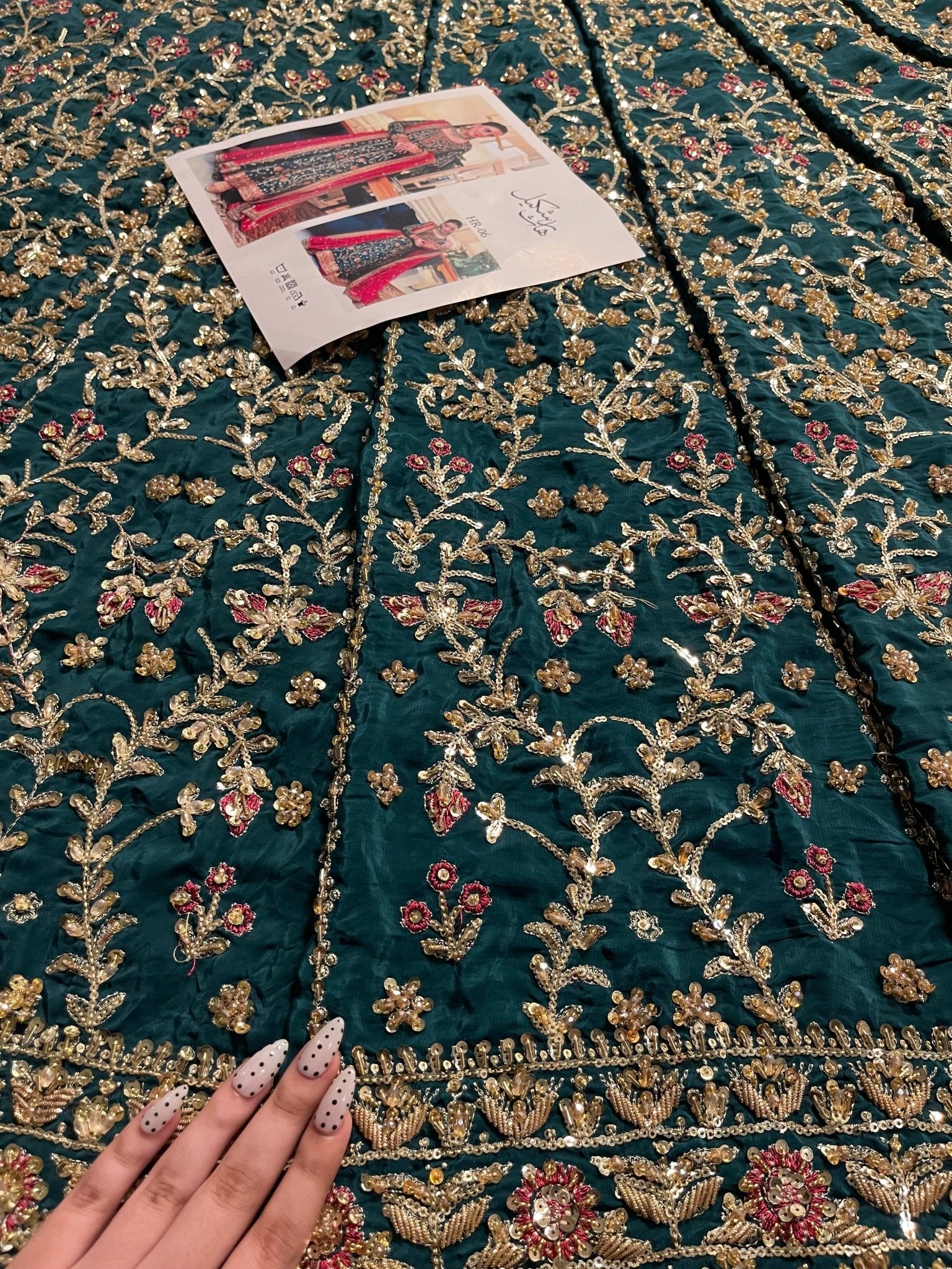 Haris Shakeel – Aimen Style, embroidery and fabric detail 6