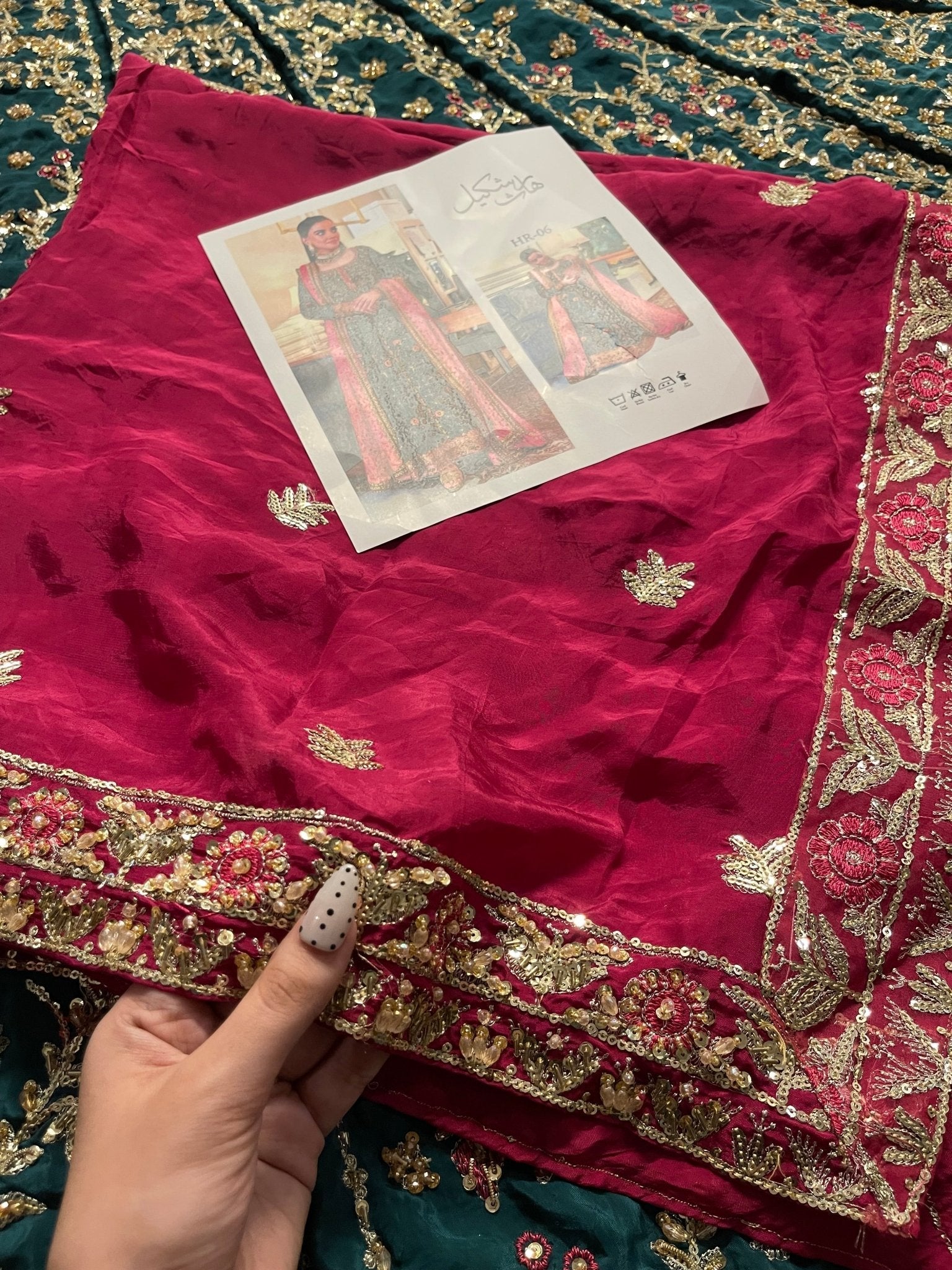 Haris Shakeel – Aimen Style, embroidery and fabric detail 10