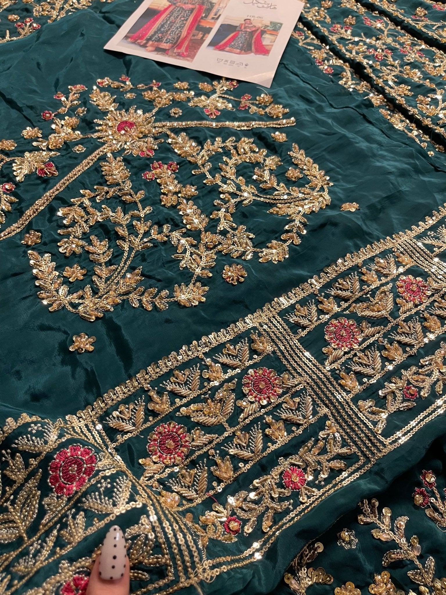 Haris Shakeel – Aimen Style, embroidery and fabric detail 8
