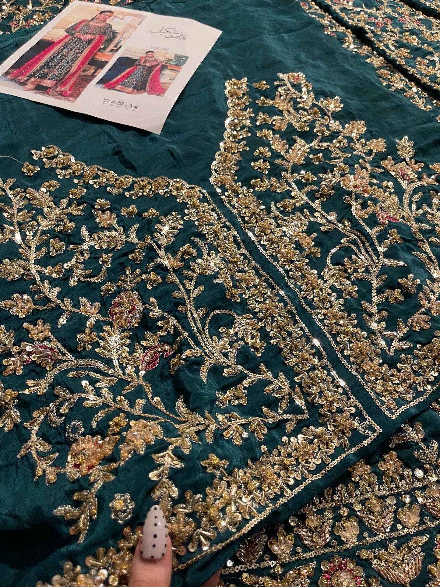 Haris Shakeel – Aimen Style, embroidery and fabric detail 7