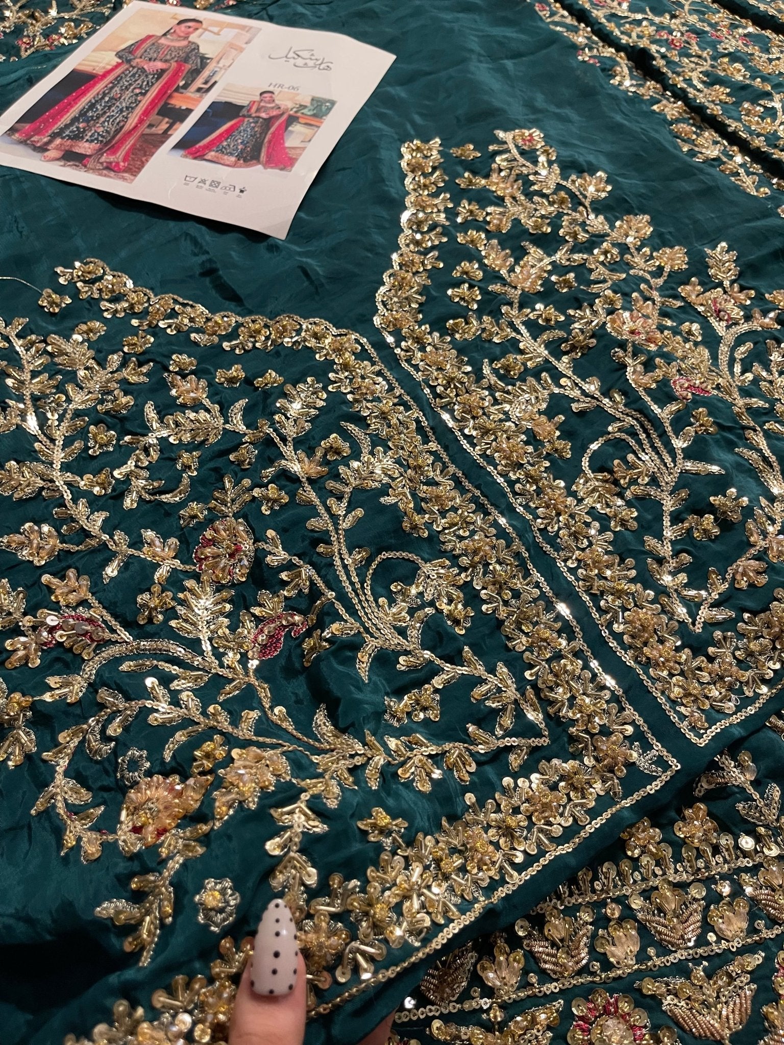 Haris Shakeel – Aimen Style, embroidery and fabric detail 7