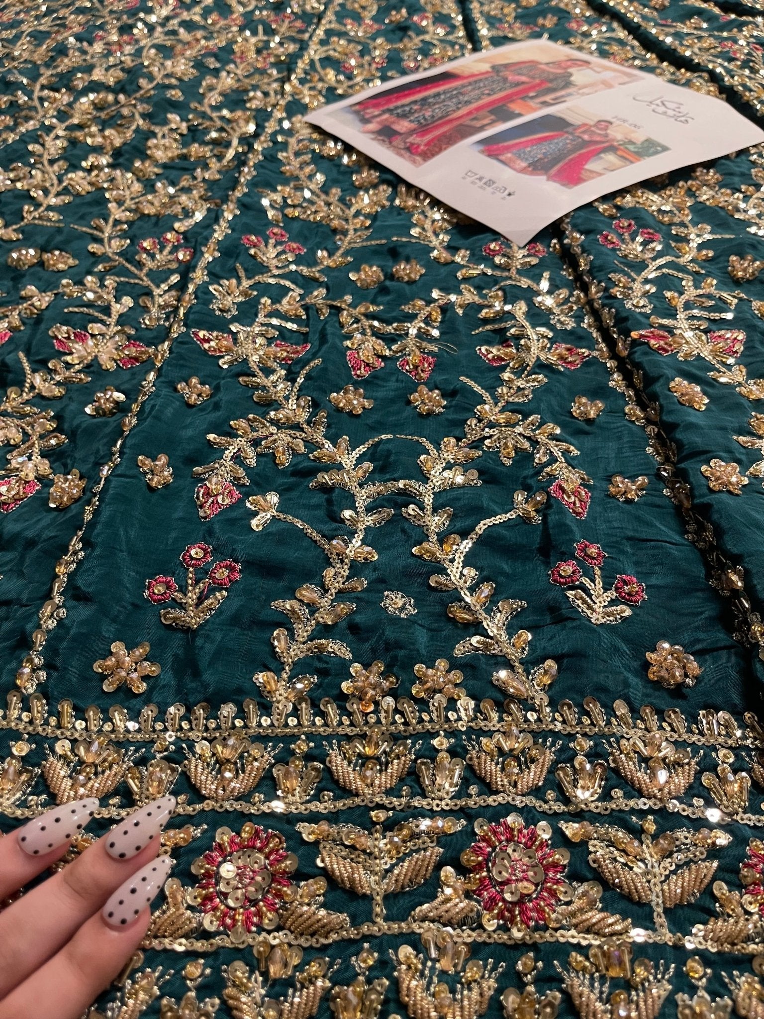 Haris Shakeel – Aimen Style, embroidery and fabric detail 1