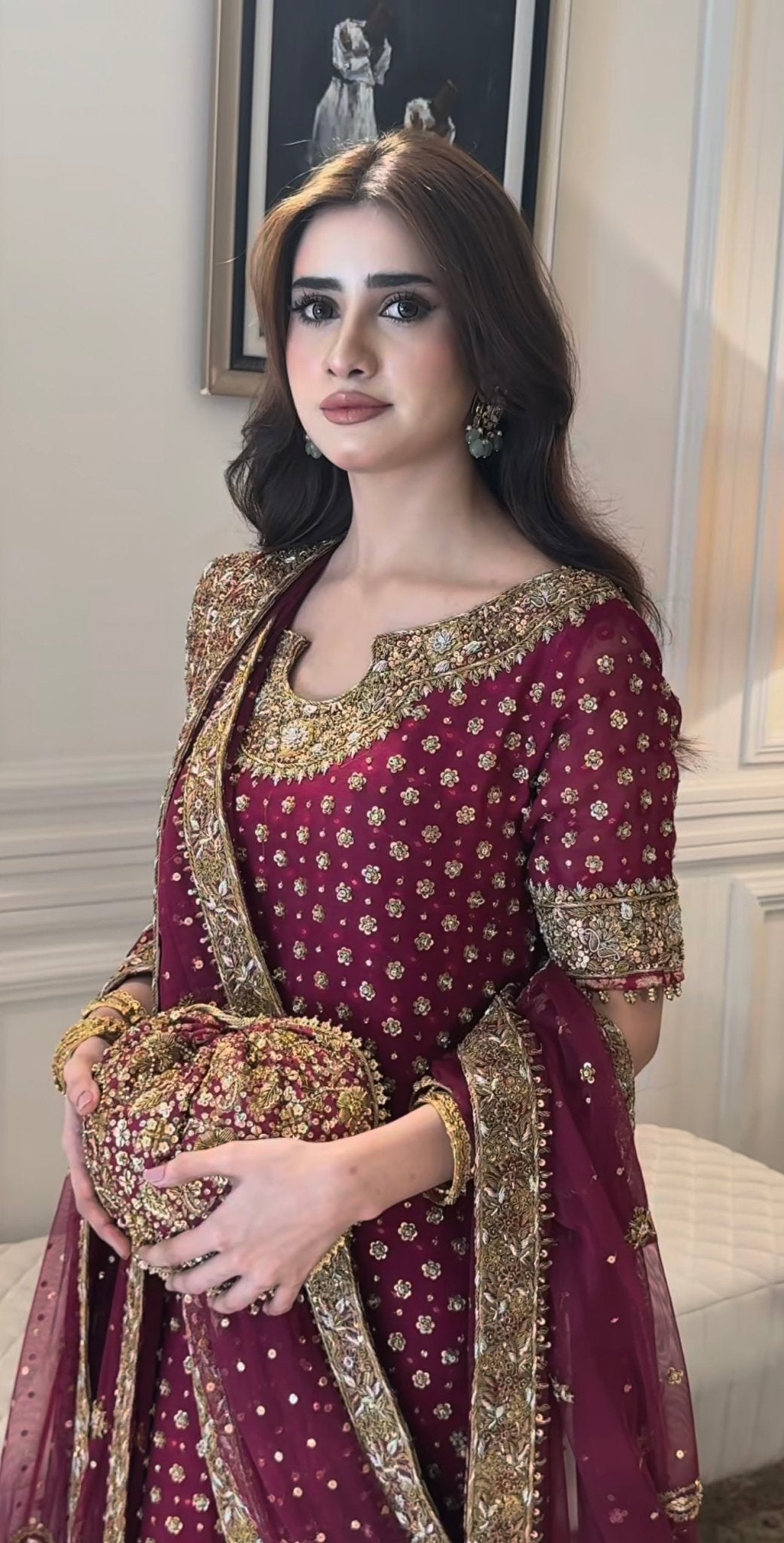 Haris Shakeel – HR 69 Aisha Afridi Style, full outfit view 9