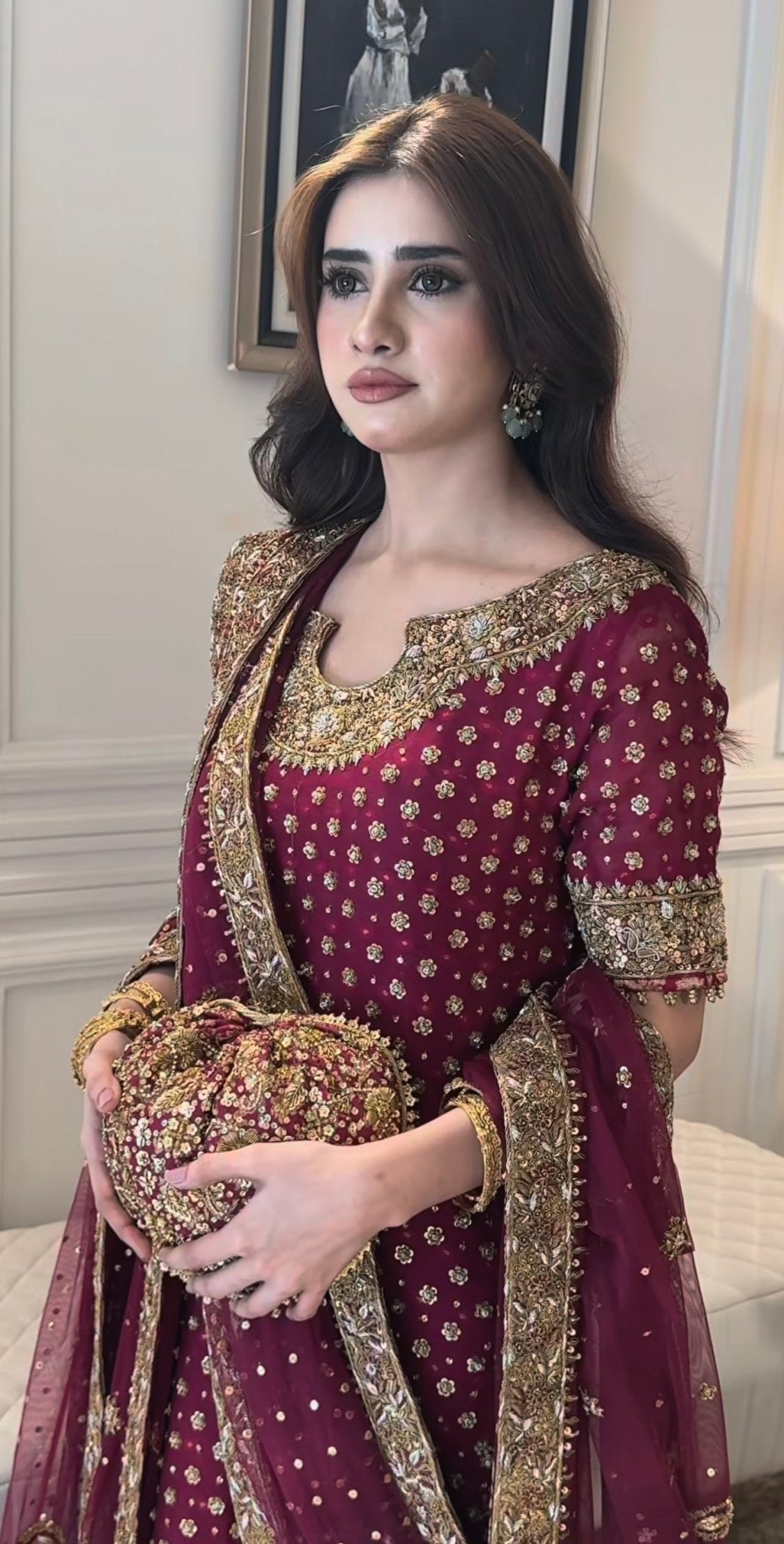 Haris Shakeel – HR 69 Aisha Afridi Style, full outfit view 8