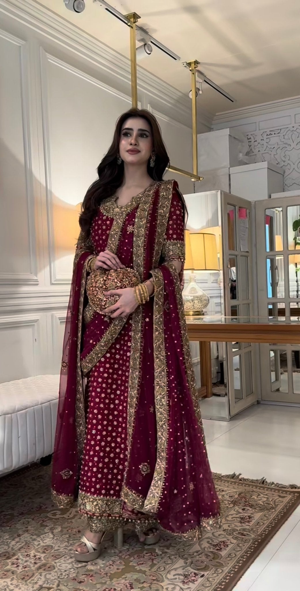 Haris Shakeel – HR 69 Aisha Afridi Style, full outfit view 3