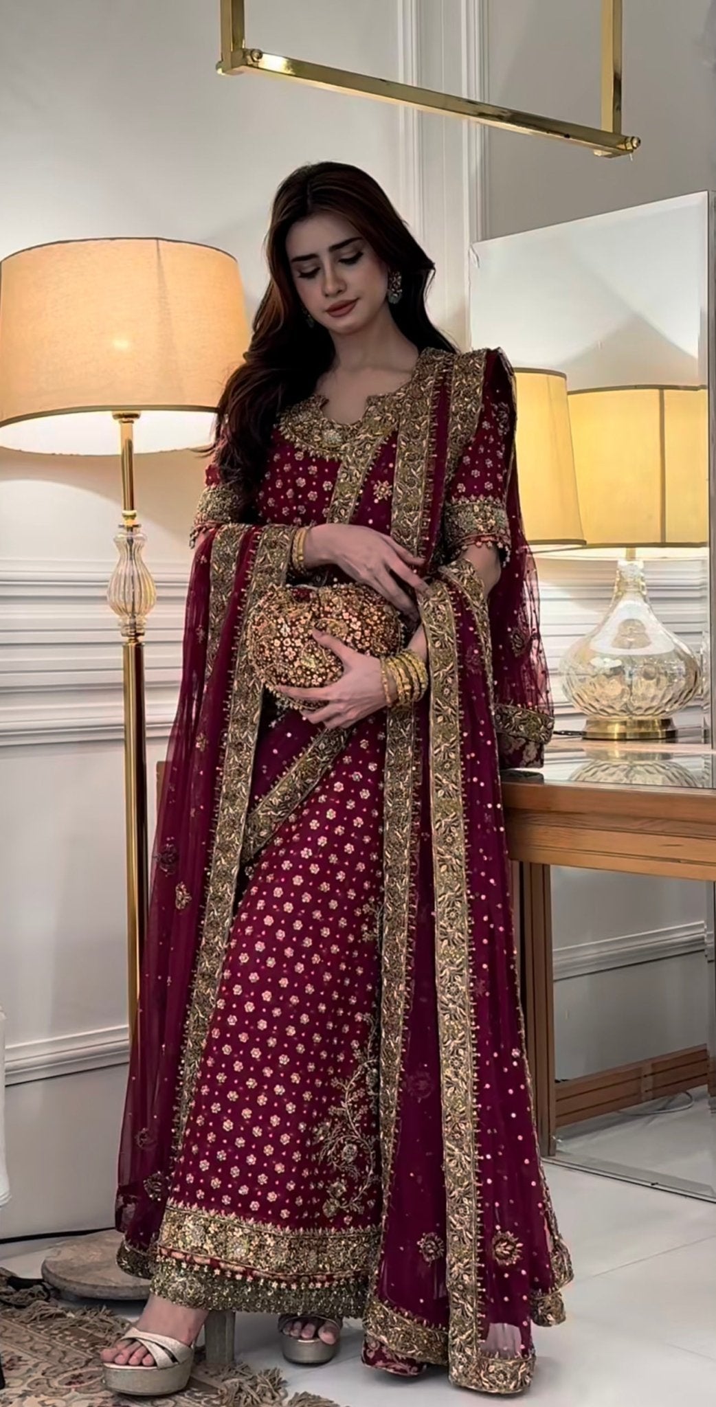 Haris Shakeel – HR 69 Aisha Afridi Style, full outfit view 6