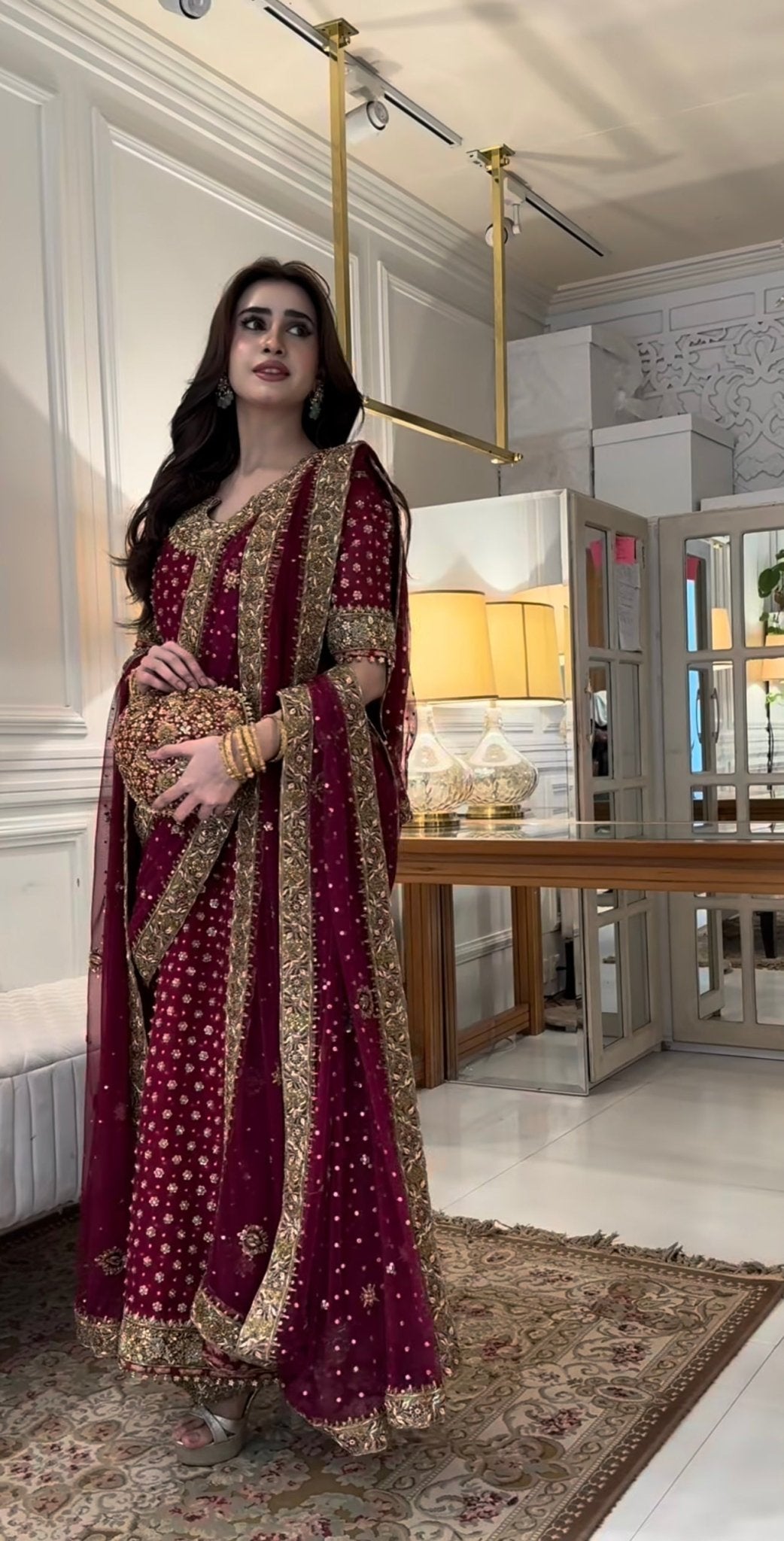 Haris Shakeel – HR 69 Aisha Afridi Style, full outfit view 4