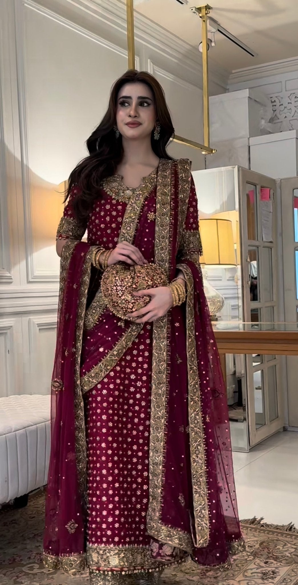 Haris Shakeel – HR 69 Aisha Afridi Style, full outfit view 2