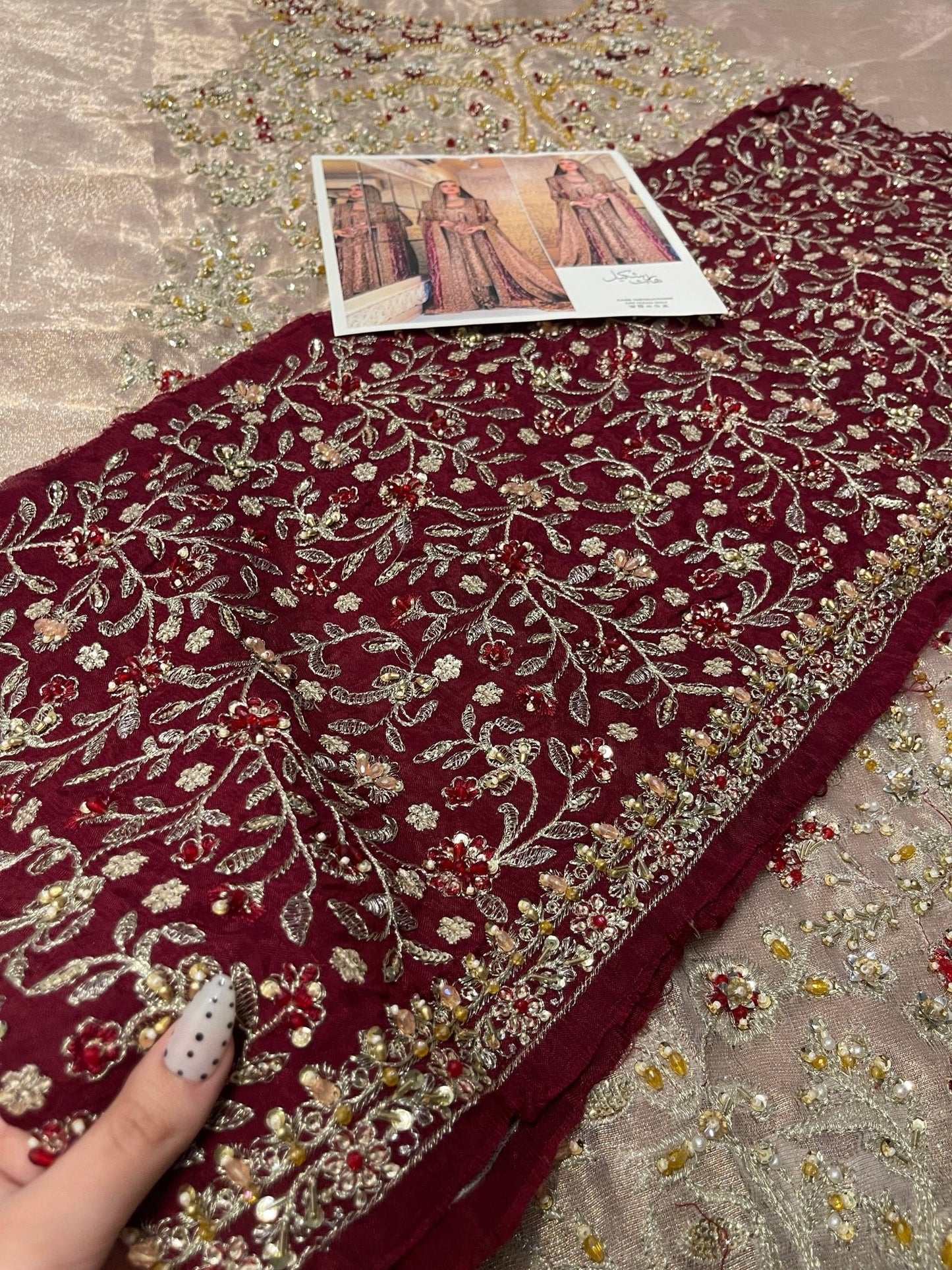 Haris Shakeel – Areeba Style, embroidery and fabric detail 8