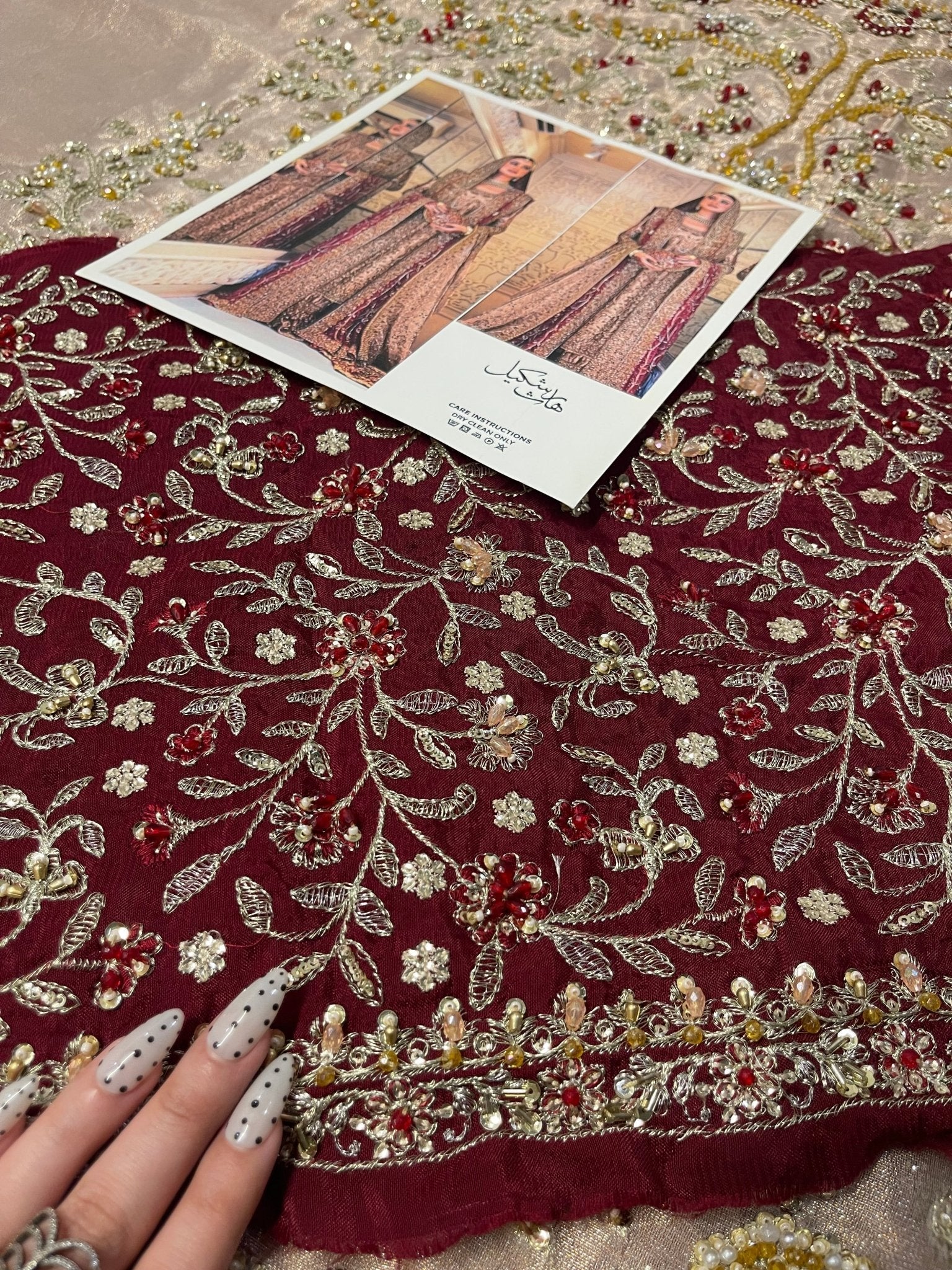 Haris Shakeel – Areeba Style, embroidery and fabric detail 9
