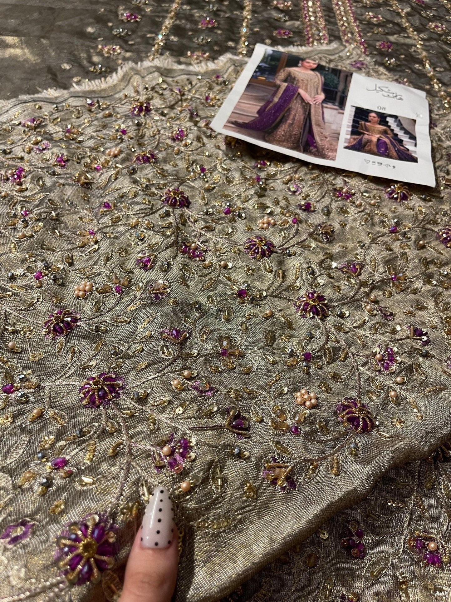 Haris Shakeel – Aroha Style, embroidery and fabric detail 9