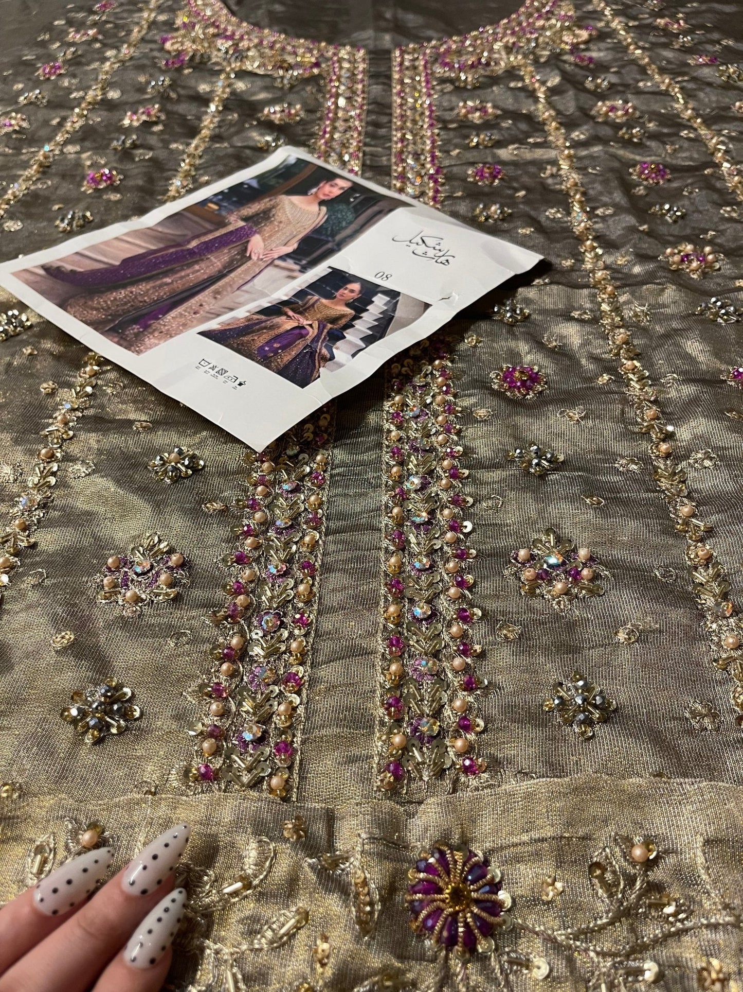 Haris Shakeel – Aroha Style, embroidery and fabric detail 4