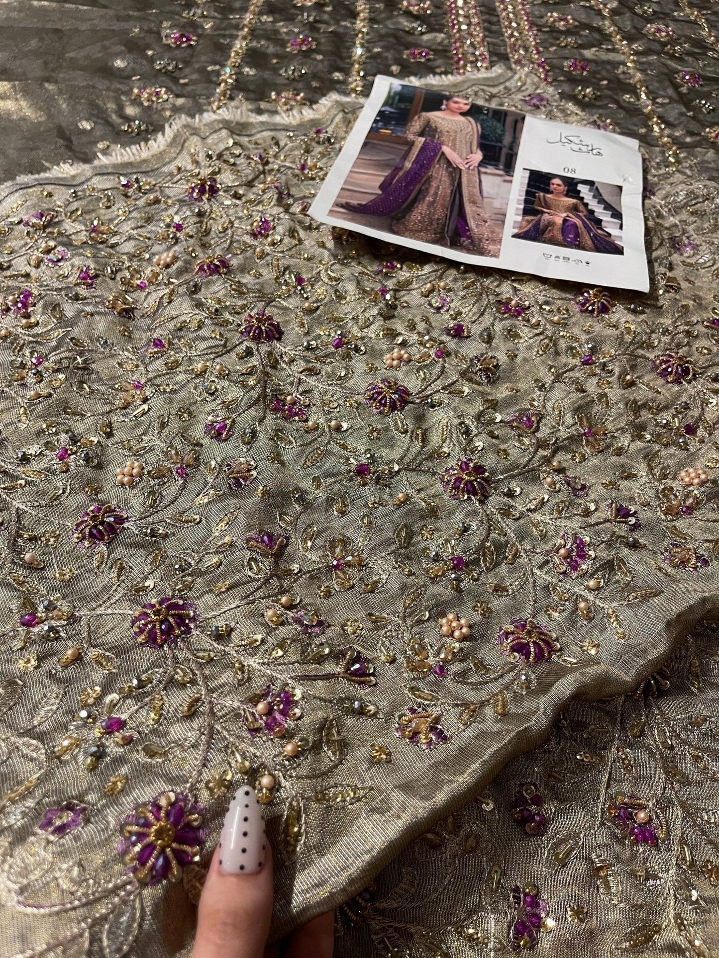 Haris Shakeel – Aroha Style, embroidery and fabric detail 8