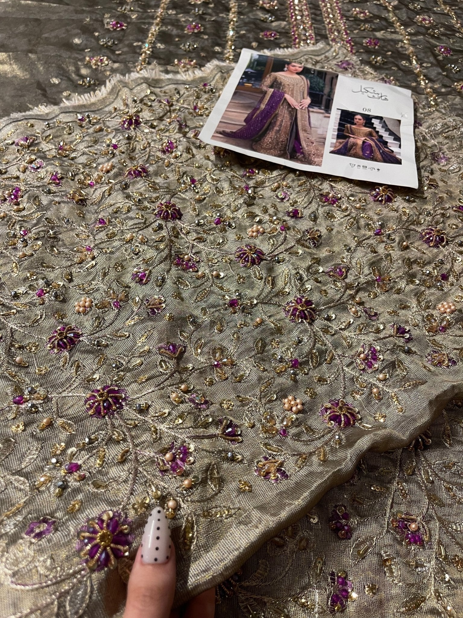 Haris Shakeel – Aroha Style, embroidery and fabric detail 8