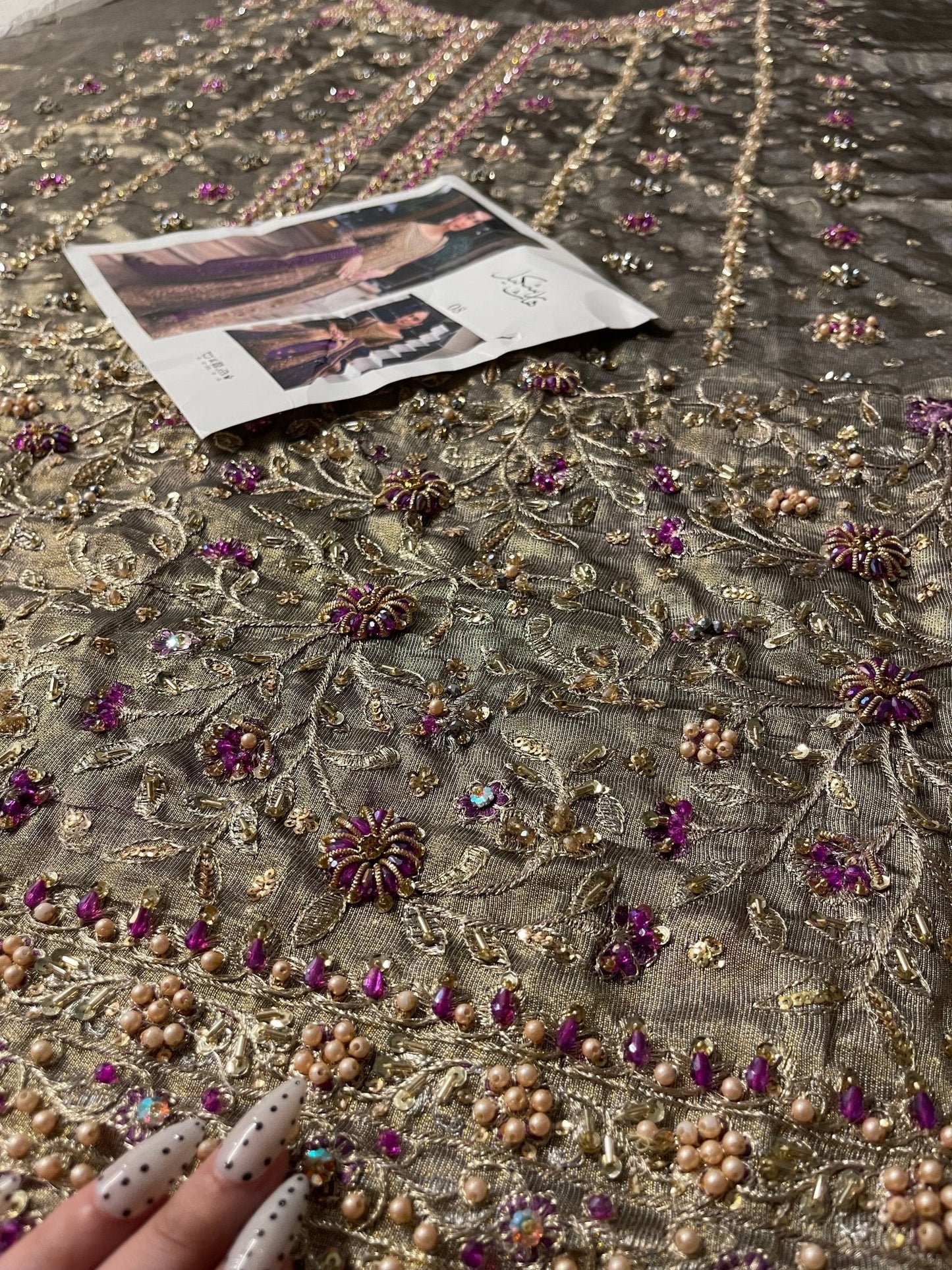 Haris Shakeel – Aroha Style, embroidery and fabric detail 2