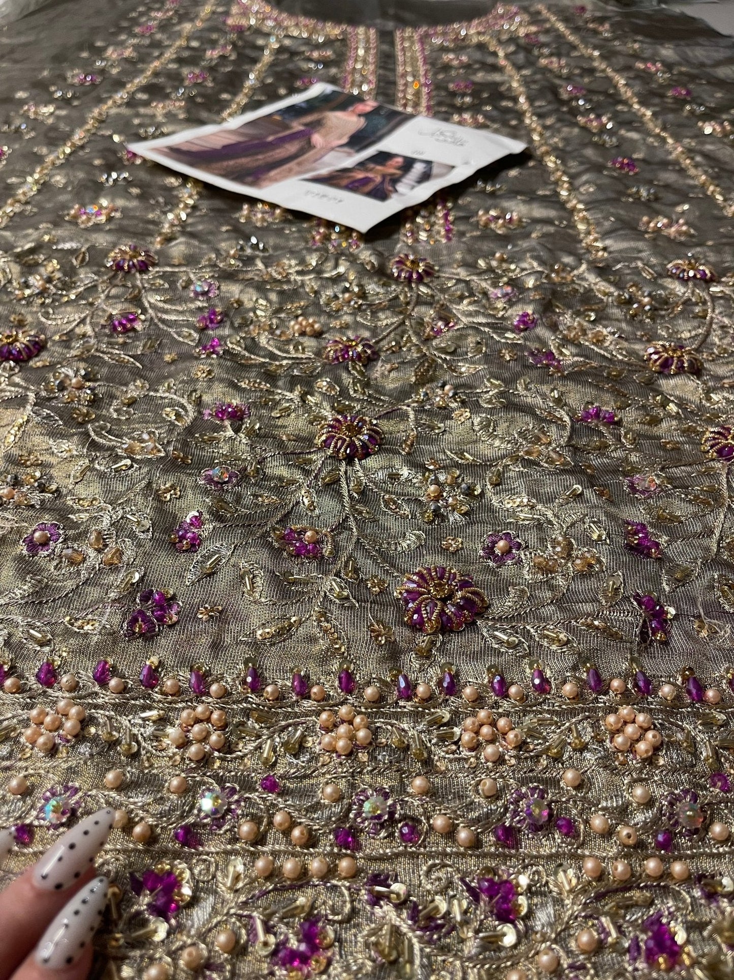 Haris Shakeel – Aroha Style, embroidery and fabric detail 1